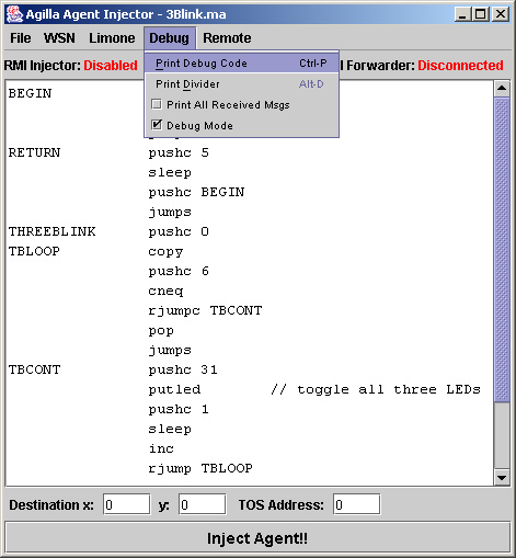 ... Code . This will print some NesC code to the shell as shown below